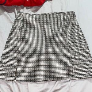 Pencil Skirt, light brown, white, and black
